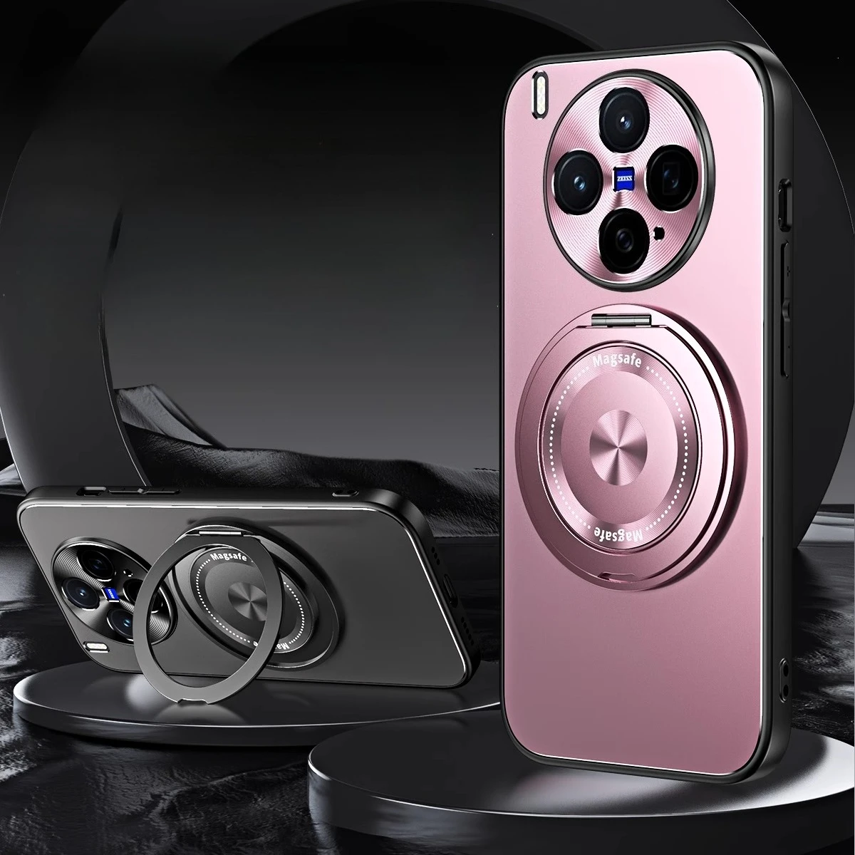 

For VIVO X300 Pro X 300 Magnetic for MagSafe Matte Ring Holder Cover for VIVO X300pro Shockproof Hard Bumper Protective Cover