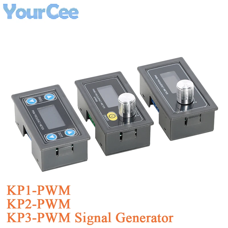 KP1 KP2 KP3 PWM Signal Generator Pulse Frequency Duty Cycle Adjustable Module Square Wave Digital Display PWM Frequency Meter