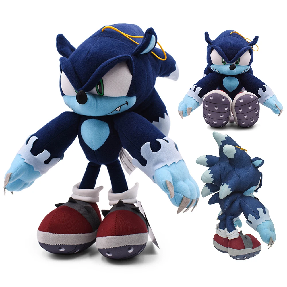 30CM Sonic Plush Toys The Hedgehog Classic Anime Tails Amy Rose Shadow Knuckles Silver Soft Pillow Home Decor Pendent Doll Gifts