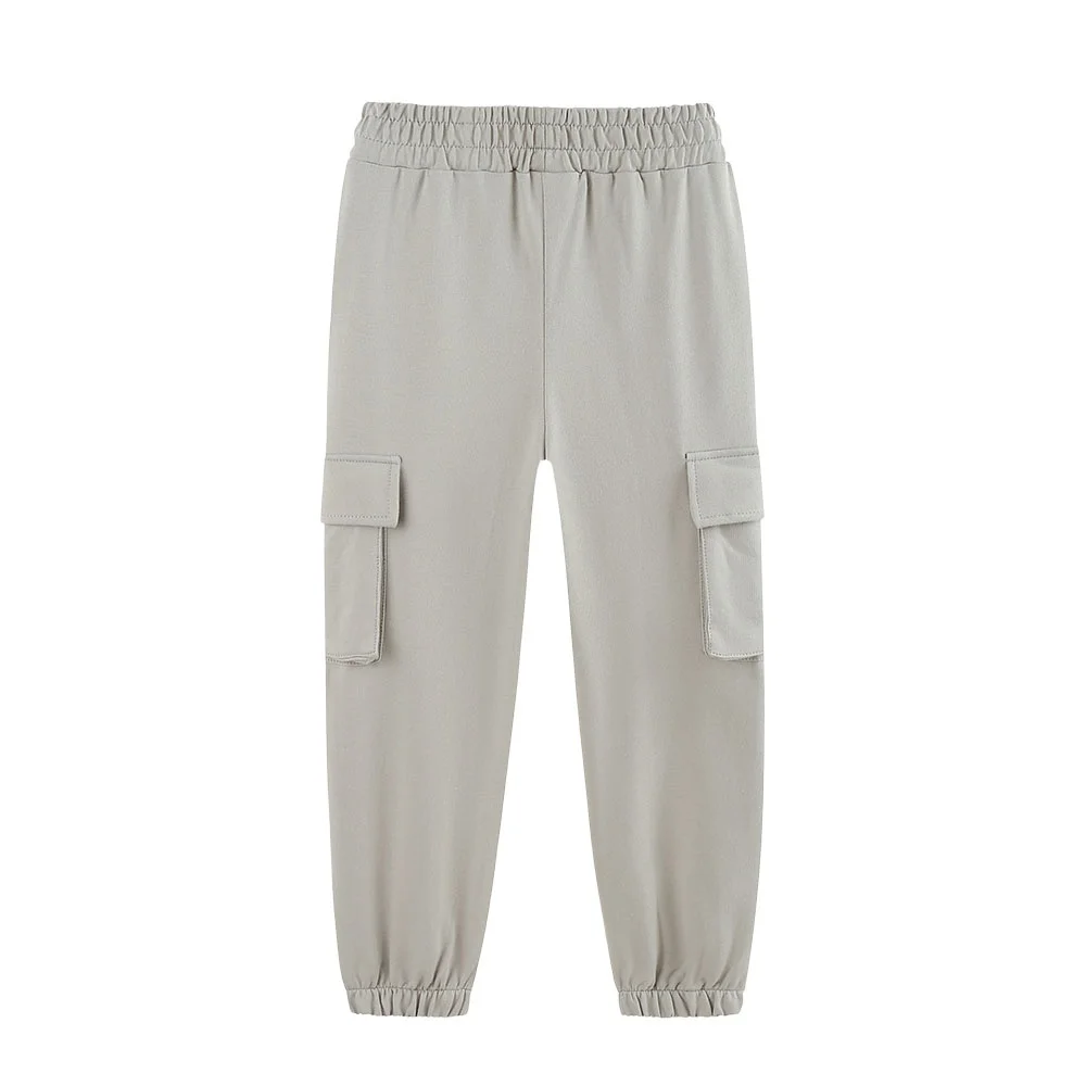 Jumping Meters New Arrivals Autumn Spring Boys Sweatpants Solid Children's Drawstring Pockets Children's Full Length Trousers