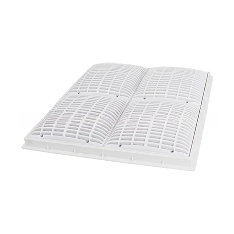 20-Inch swimming pool large main drain safe return port, anti-suction square drain port, pool bottom outlet grille drain