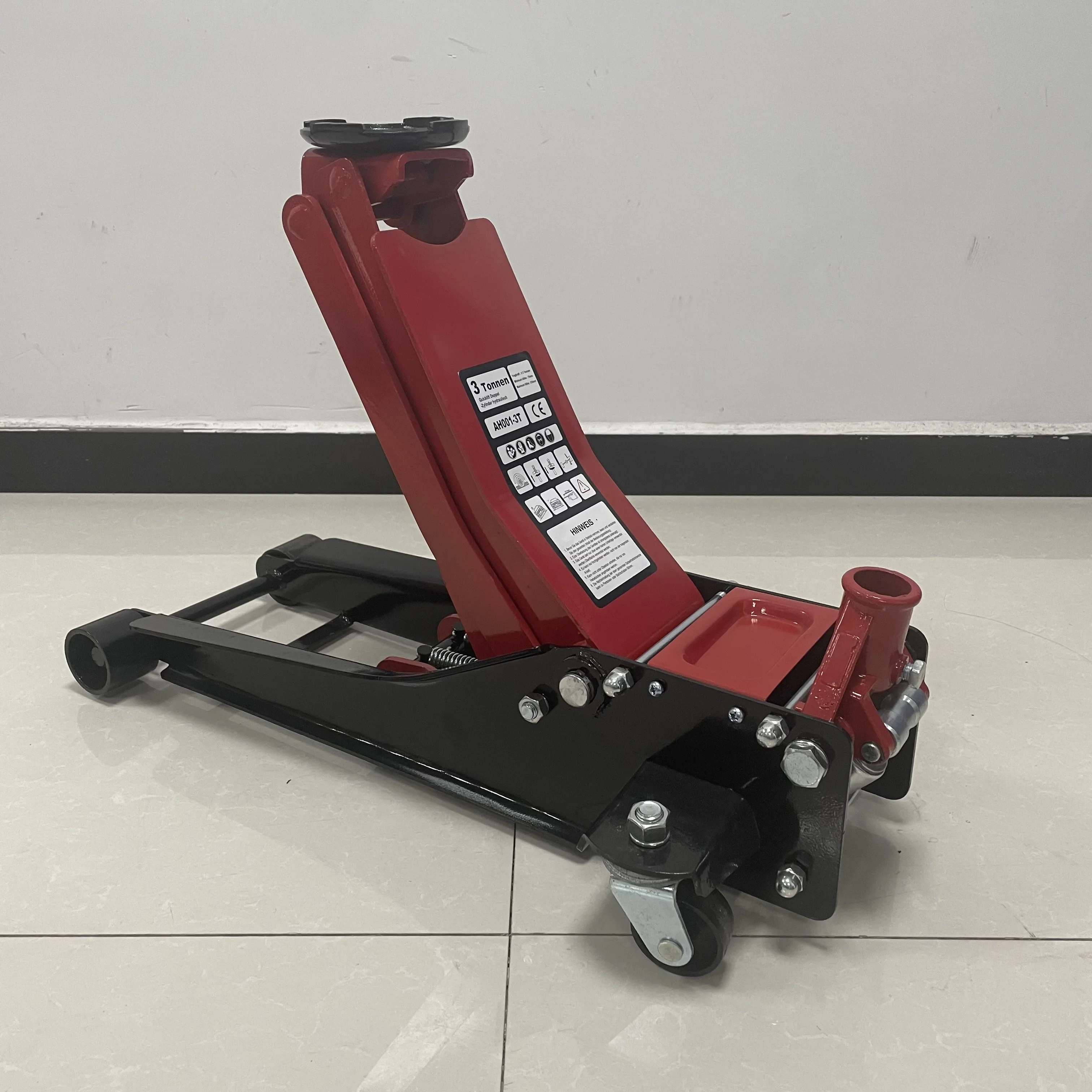 3 Ton Big Red Low Profile Car Floor Jack Hydraulic Floor Jack with Quick Lift Pump