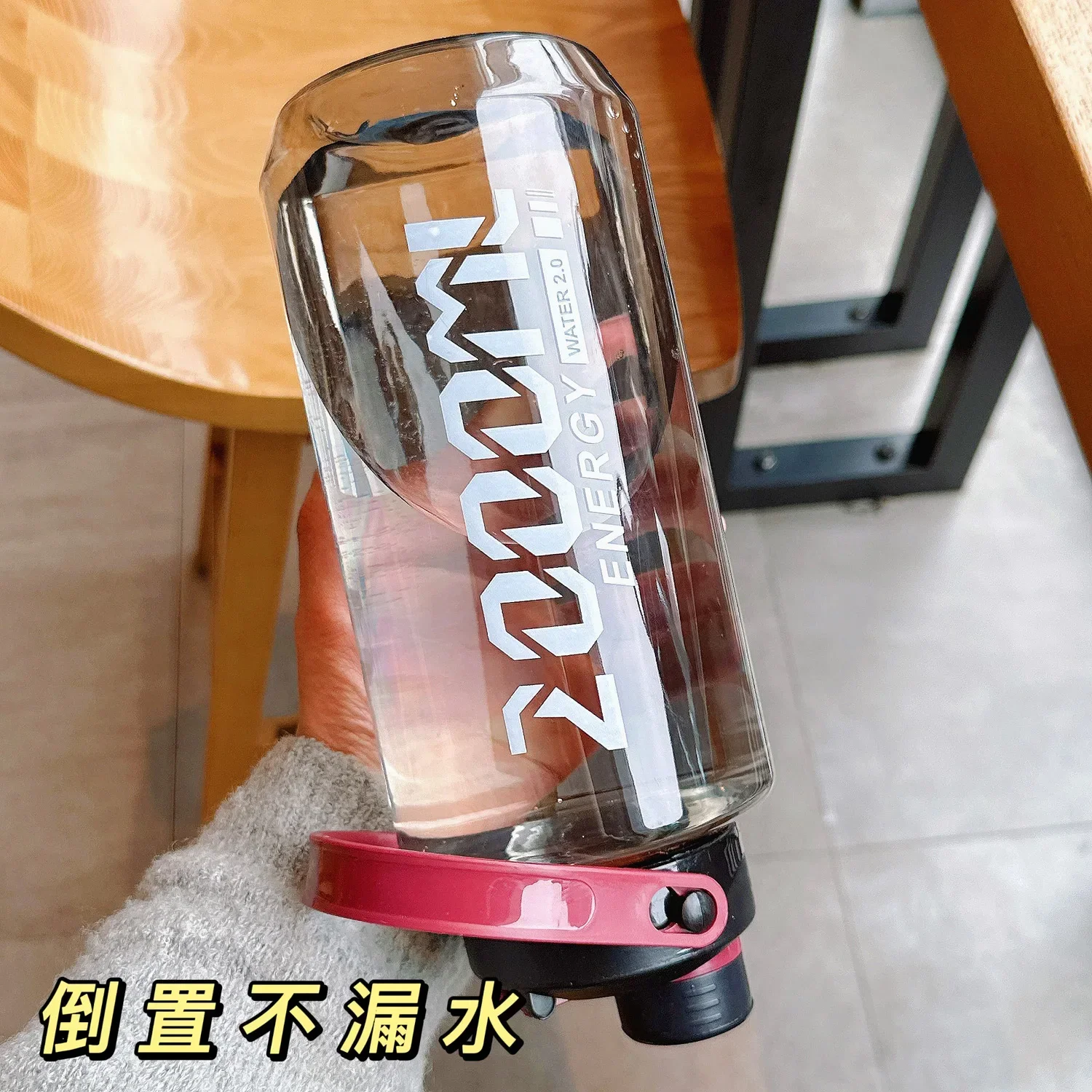 1500ml-2000ml Large Capacity Plastic Water Bottle Outdoor Women'S And Men'S Sports And Fitness  Belt Handle Summer Explosion-Pro - view 4