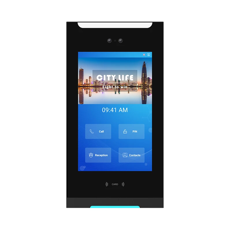10 Inch Face Recognition Remote Unlock Entry Android Security System Smart Apartment Intercom Video Intercom Monitoring System