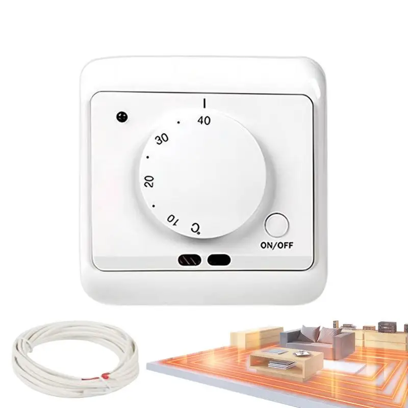 Thermostat For House Safe Manual 230V Room Thermostats With LED Indicator Warm Floor Heating Water Boiler Temperature Controller