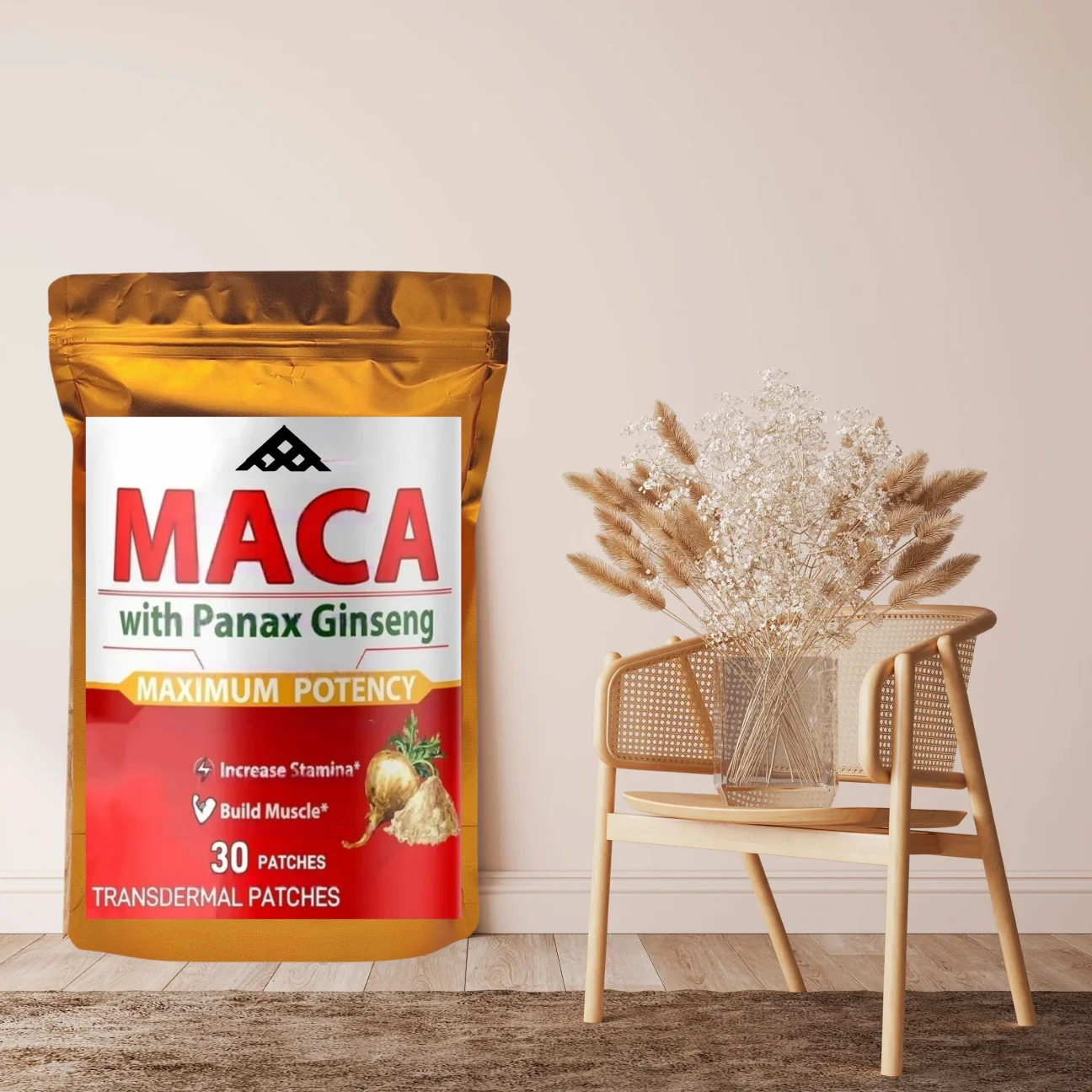 30 Patches Maca Root Transdermal Patches With Panax Ginseng Root For Men And Women Support Energy Performance Mood
