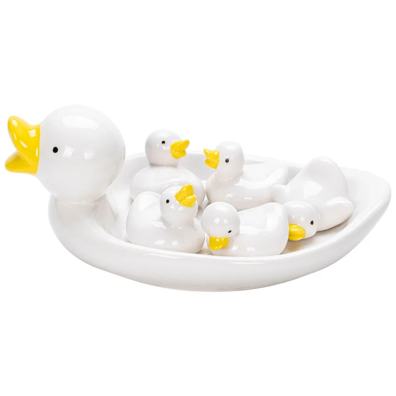 Creative Ceramic Duckling Ornament Chopstick Holder Japanese Restaurant Ornament Chopstick Holder Hotel Supplies