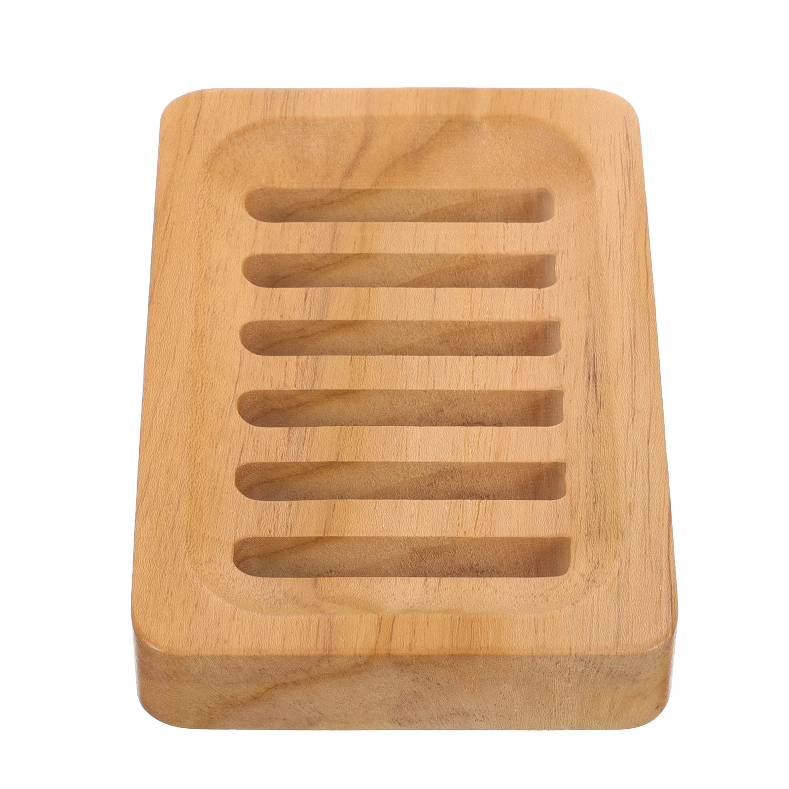

Teak Soap Holder Self Draining Dishes Compact Bathroom Tray Kitchen Plate Storage Rack Wooden Craftsmanship Durability Plant St