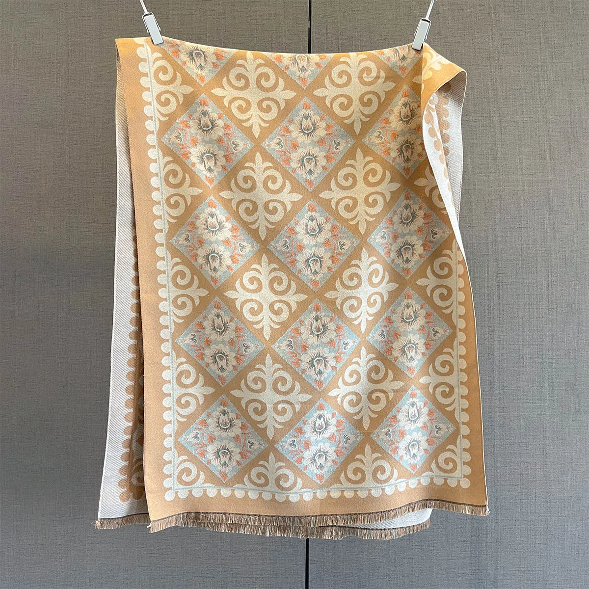 Neue Mode Winter Duplex Druck Kaschmir Schal Frauen Hohe Qualität Verdicken Wrap Schal Damen Pashmina Jacquard Schals Luxus – Detail 8