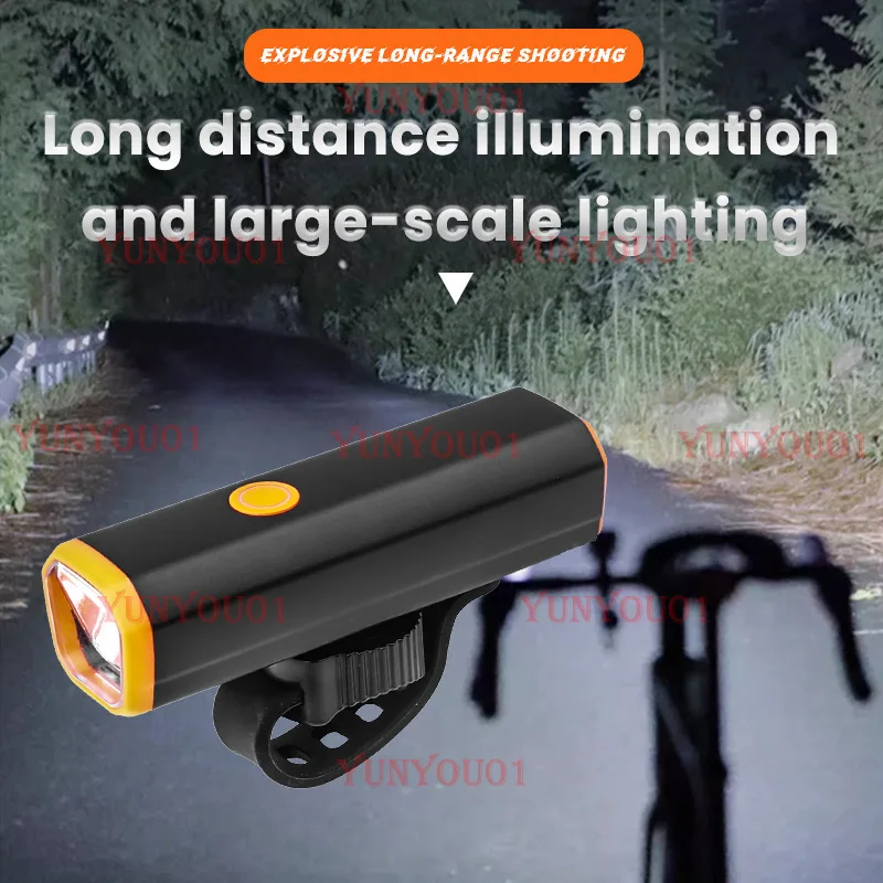 Cross-border New Bicycle Headlights, Inverted U-shaped Lights, Portable and Compact Cycling Mountain Bike Lights, Strong