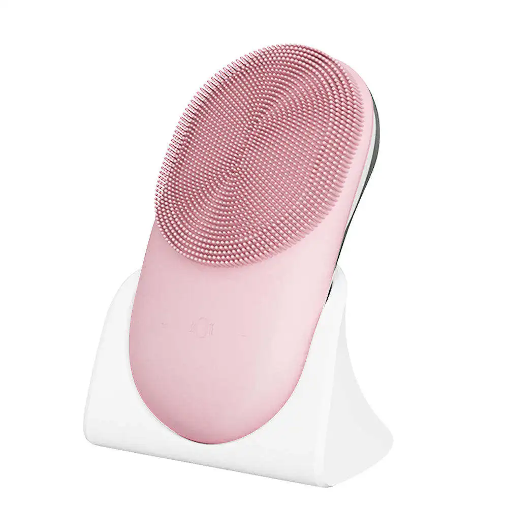 

Mini Sonic Facial Deep Cleansing Brush Massager Silicone Electric Brush