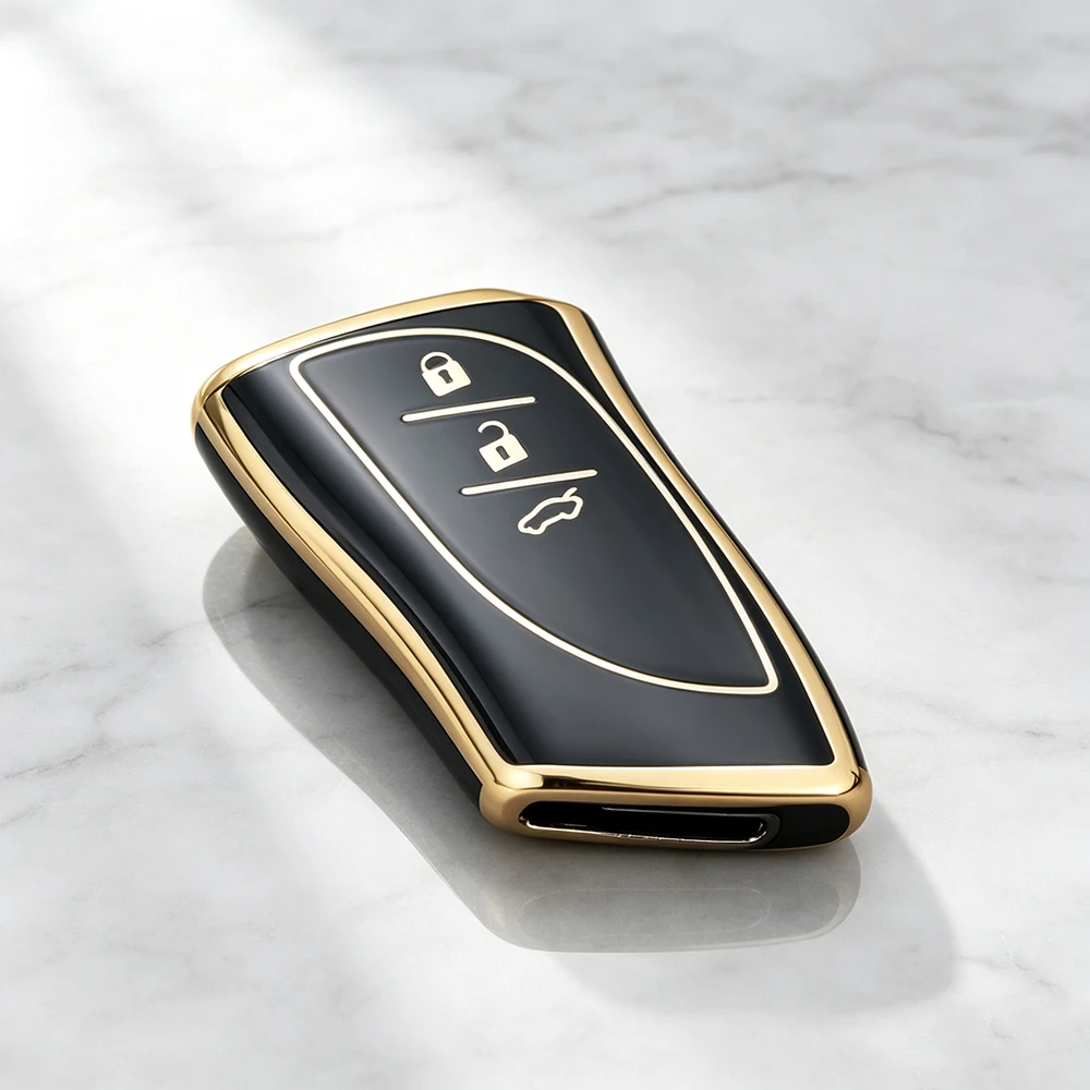 3 Buttons TPU Car Key Fob Case Cover for Lexus ES LS NX RX UX TX GX RZ LX 250 250h 300h 300e 350 450h 500 550 Keychain