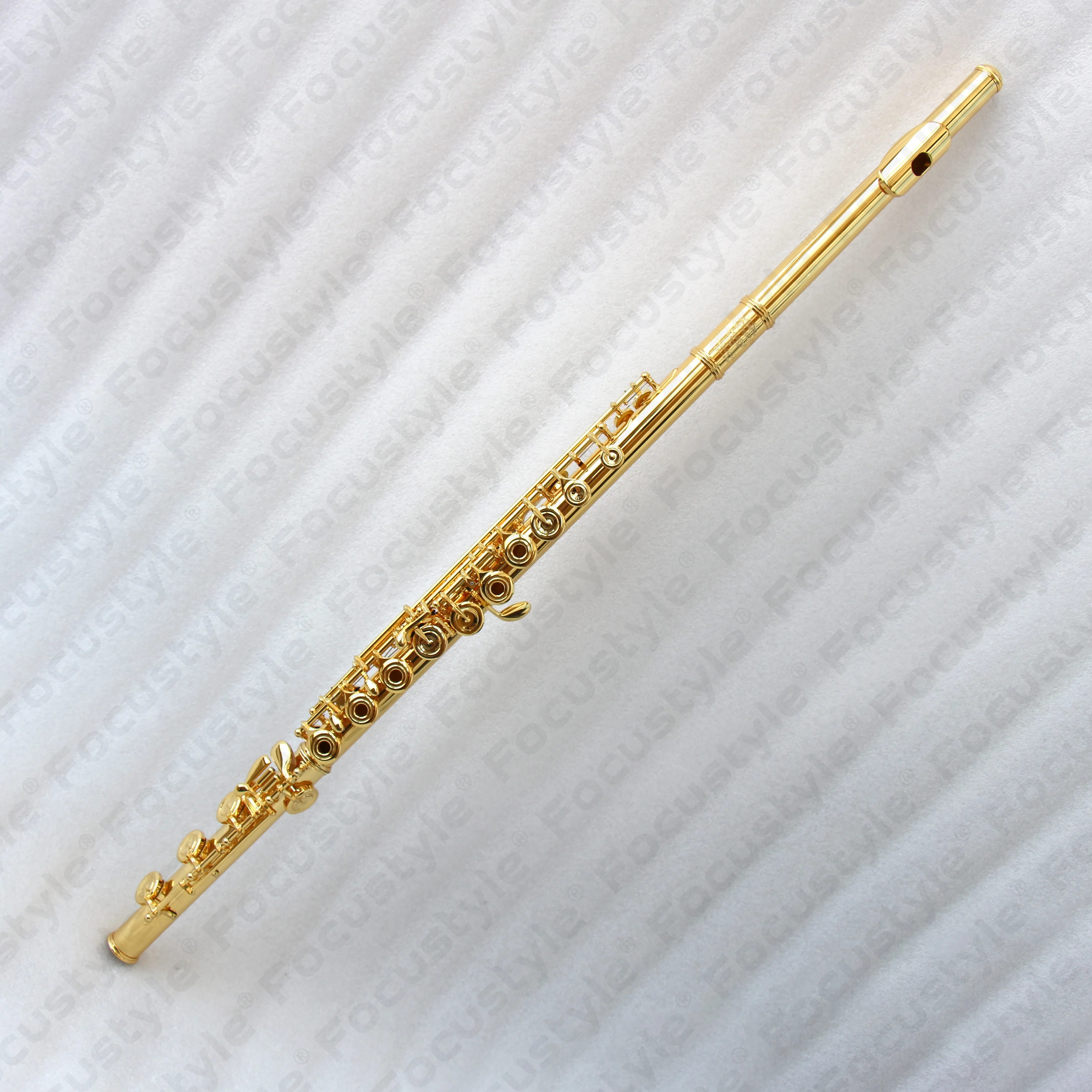 High Quality Flute C Tone Top Grade Flute Music Instrument Gold Plated Professional Flute