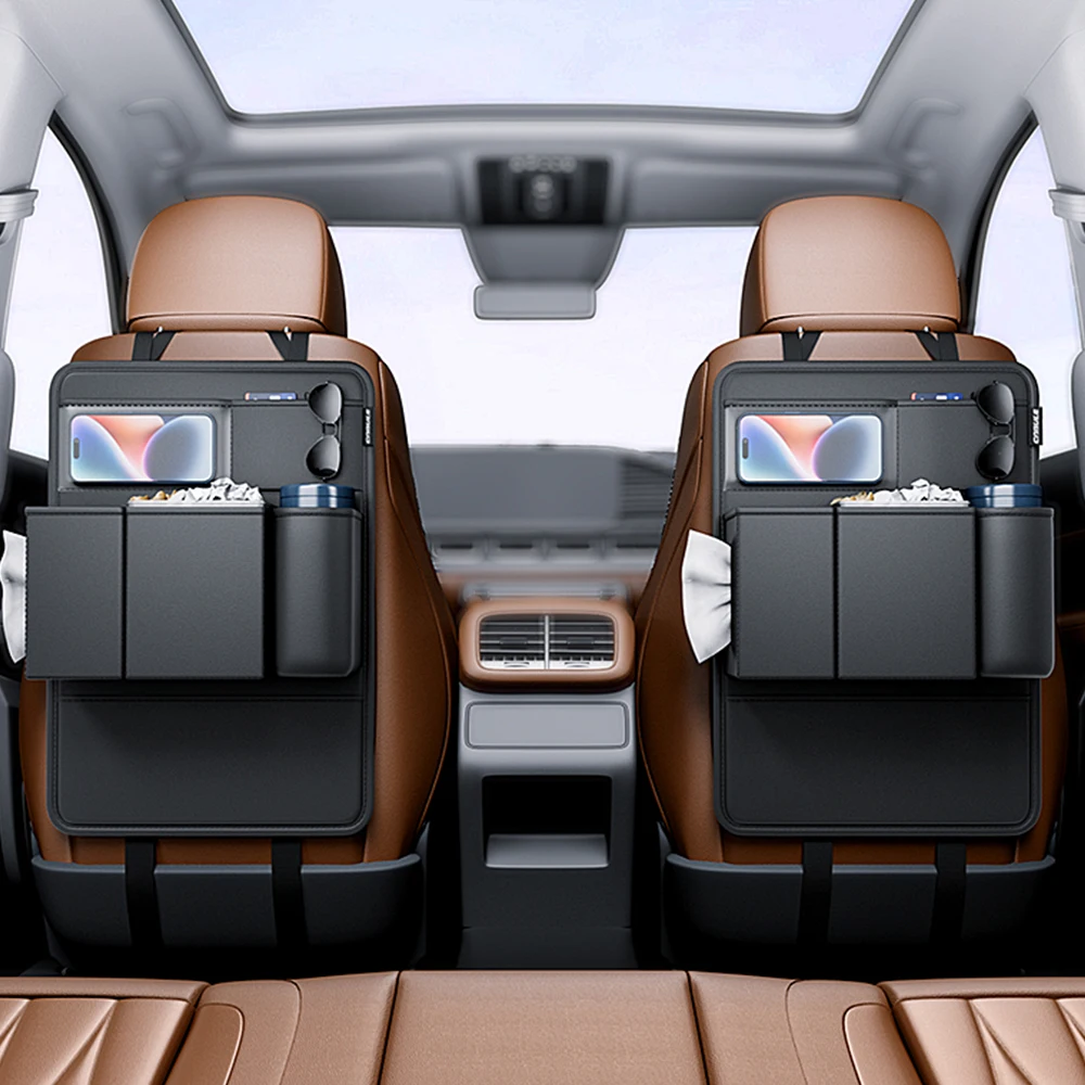 

Universal Multifunction Storage Box Auto Styling Stowing Tidying Pocket Car Seat back Storage Organizer Bag PU Leather