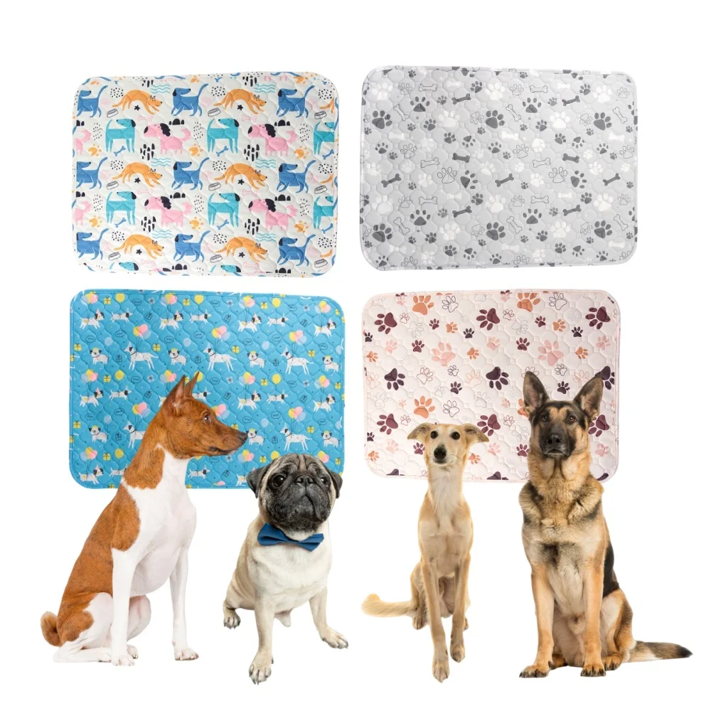 New Multiple sizes Dogs Fast Absorbent Training Mat Leak Protection Odor Control Reusable Puppy Pet Pee Pads Cats Potty Training