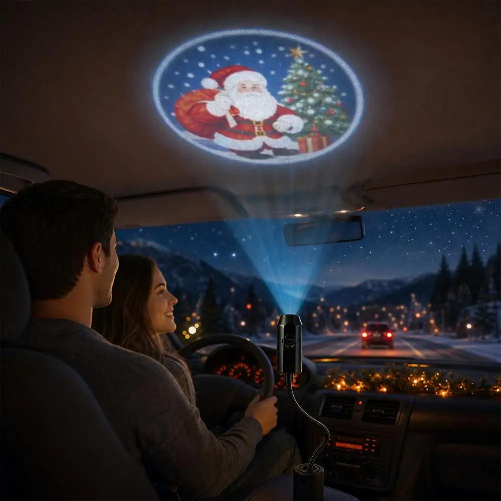 Mini Galaxy Star Projector Night Light Christmas Pattern Projection Light Ceiling LED Lamp USB Ambient Lamp For Home Party Decor