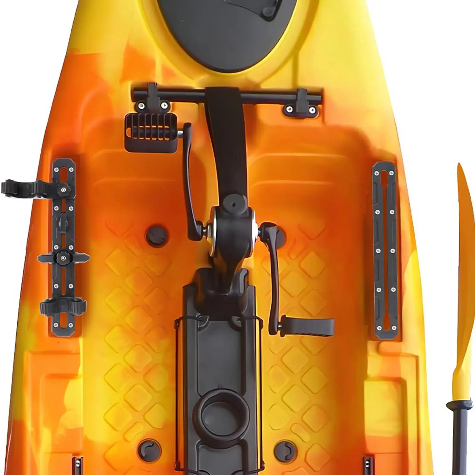 

2x Kayak Gear Track Tracks Mounting Base Bracket Portable Kayak Low Profile Track Accessory for Fishing Rod Holder