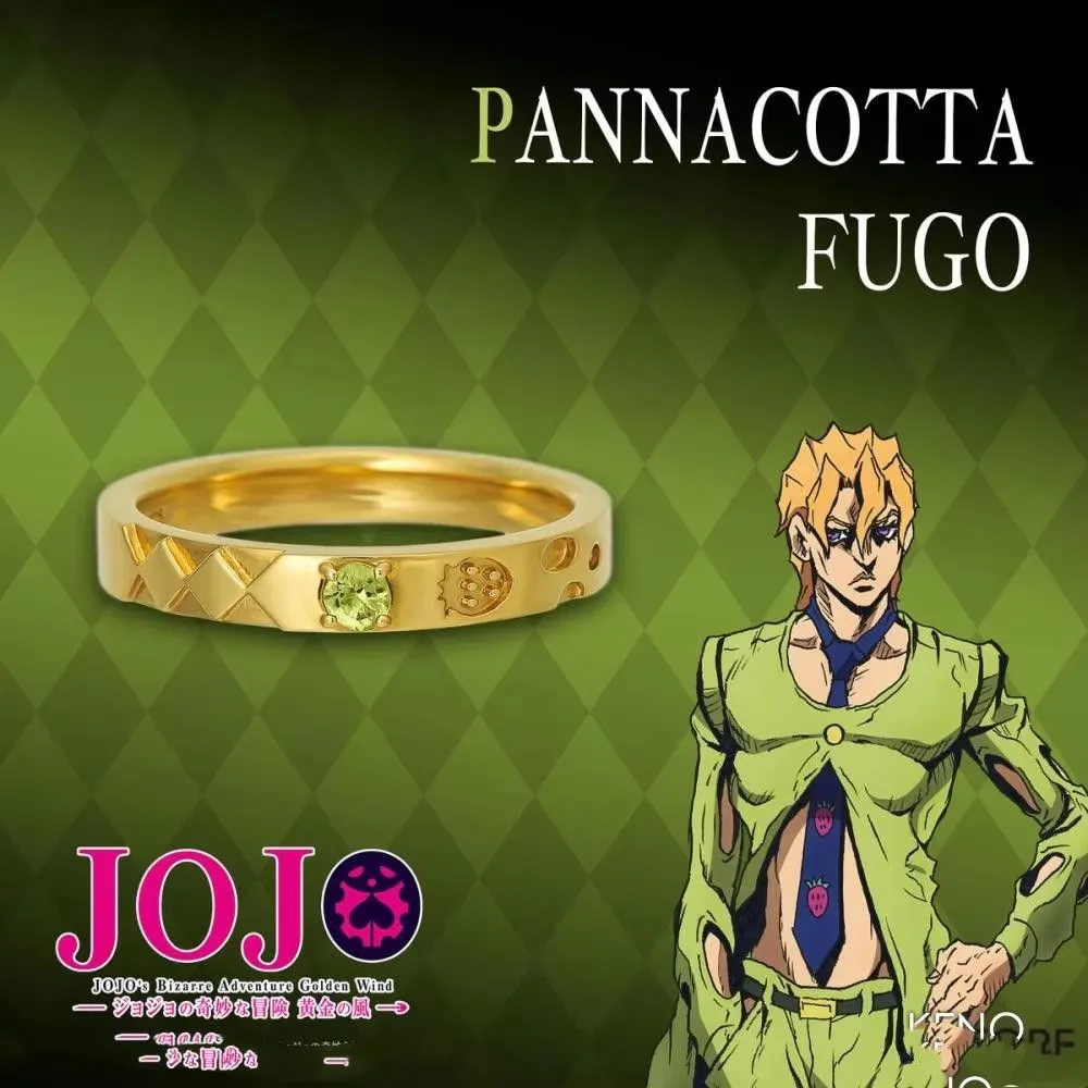 JoJo’s Bizarre Adventure peripherals Couple ring jewelry adjustable cartoon cartoons niche light luxury accessories birthdayGift