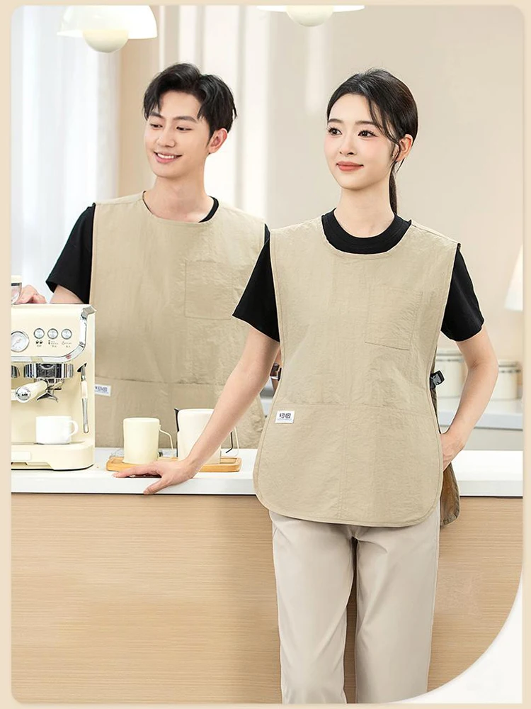 

Маслостойкий фартук-жилет для сервировки — водонепроницаемый дизайн без рукавов с устойчивостью к пятнам для ресторанов и общественного питания