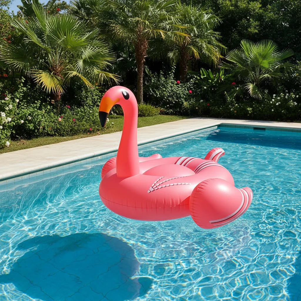 Spot custom wholesale factory direct sales Flamingo pool float, durable and eye-catching, suitable for resorts, hotels and renta