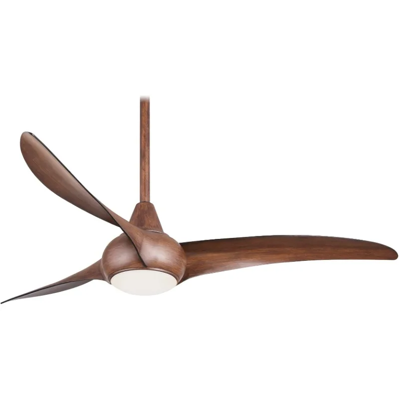 Light Wave 44"Ceiling Fan with Light in Distressed with Remote and Additional Wall For living roomControl Durable and beautiful