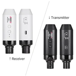 AROMA ARC-01 Wireless Guitar Microphone System Transmitter Receiver Rechargeable Audio Transmission System Guitar Accessories