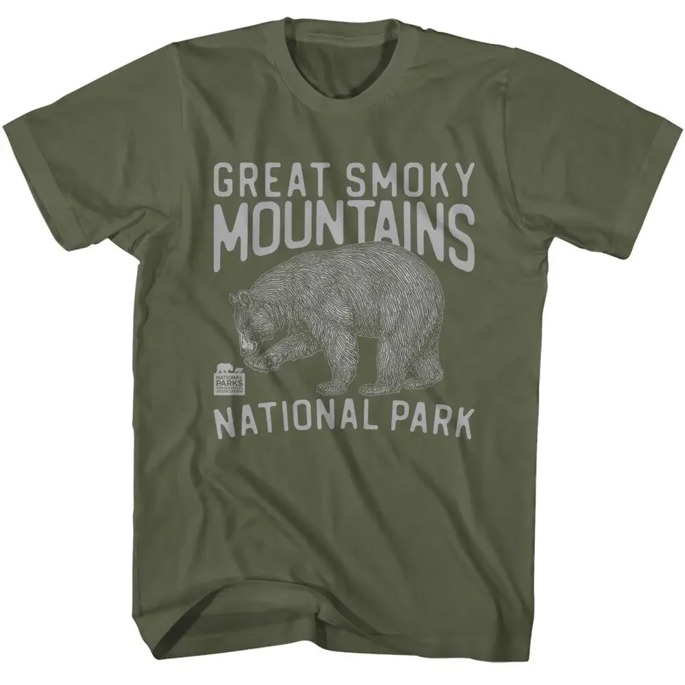 United States Great Smoky Mountains National Park Black Bear Men's T ShirtUnisex anime print pattern