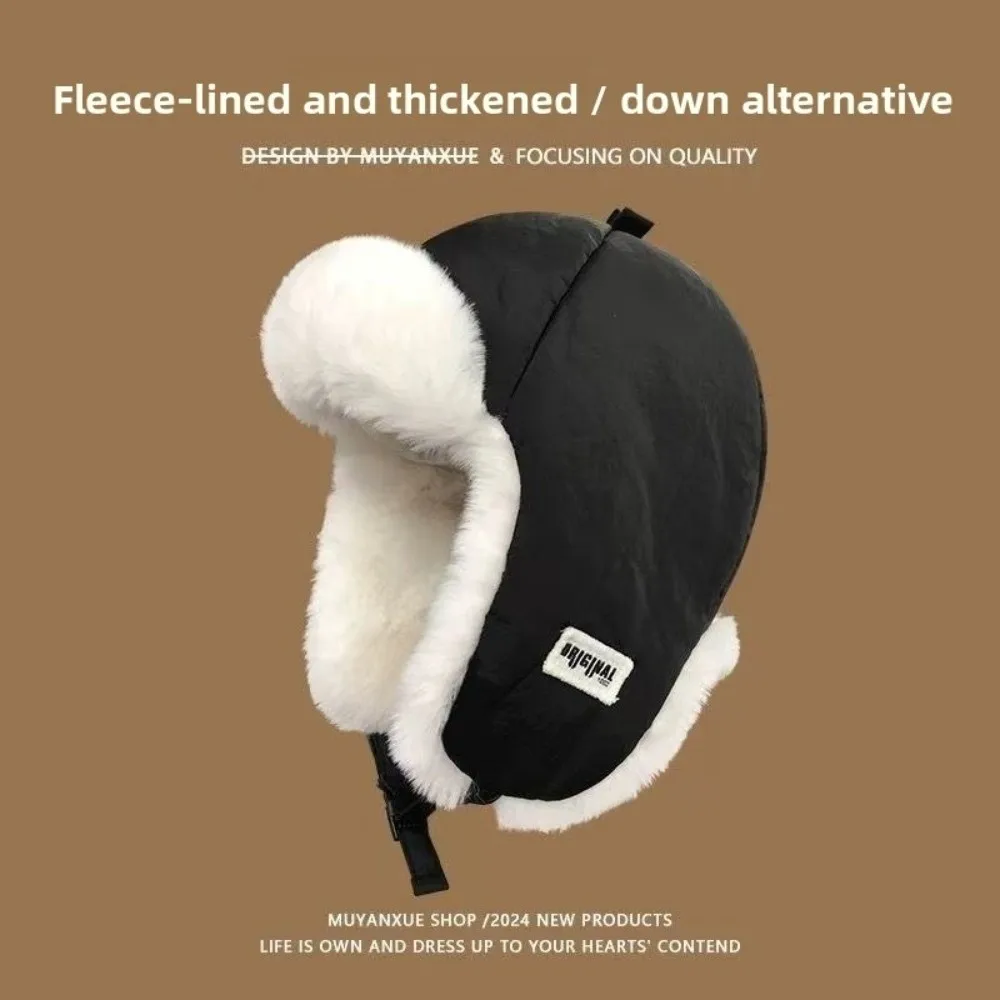 Gorro invierno mujer con orejeras – Algodón cálido estilo bombardero - imagen 4