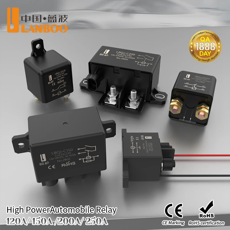 LANBOO 12V 24V 120A 150A 200A 250A High Current Starting Relay Suitable for Heavy Trucks and Buses