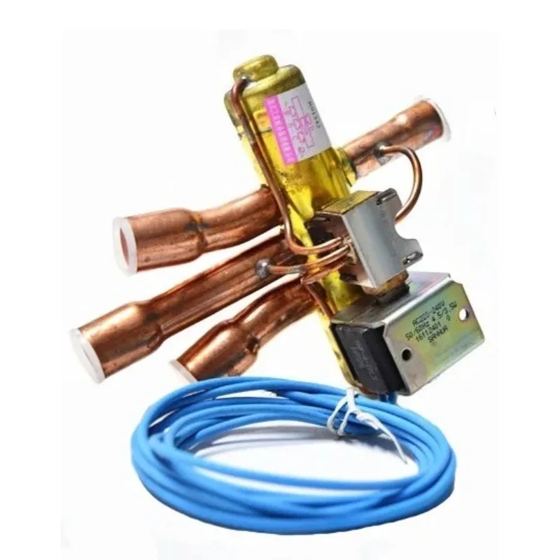 1-5-horse Air Conditioner Four-way Valve with Coil 220V Air Energy Cooling and Heating Directional Valve