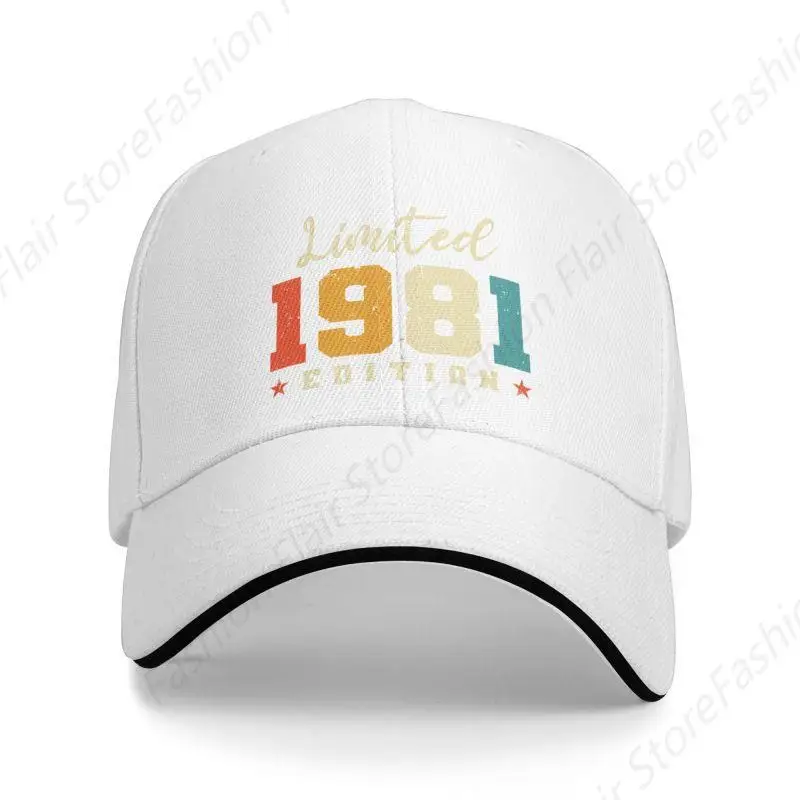 Punk Unisex Limited 1981 Edition Birth Baseball Cap Adult Adjustable Dad Hat for Men Women Sports