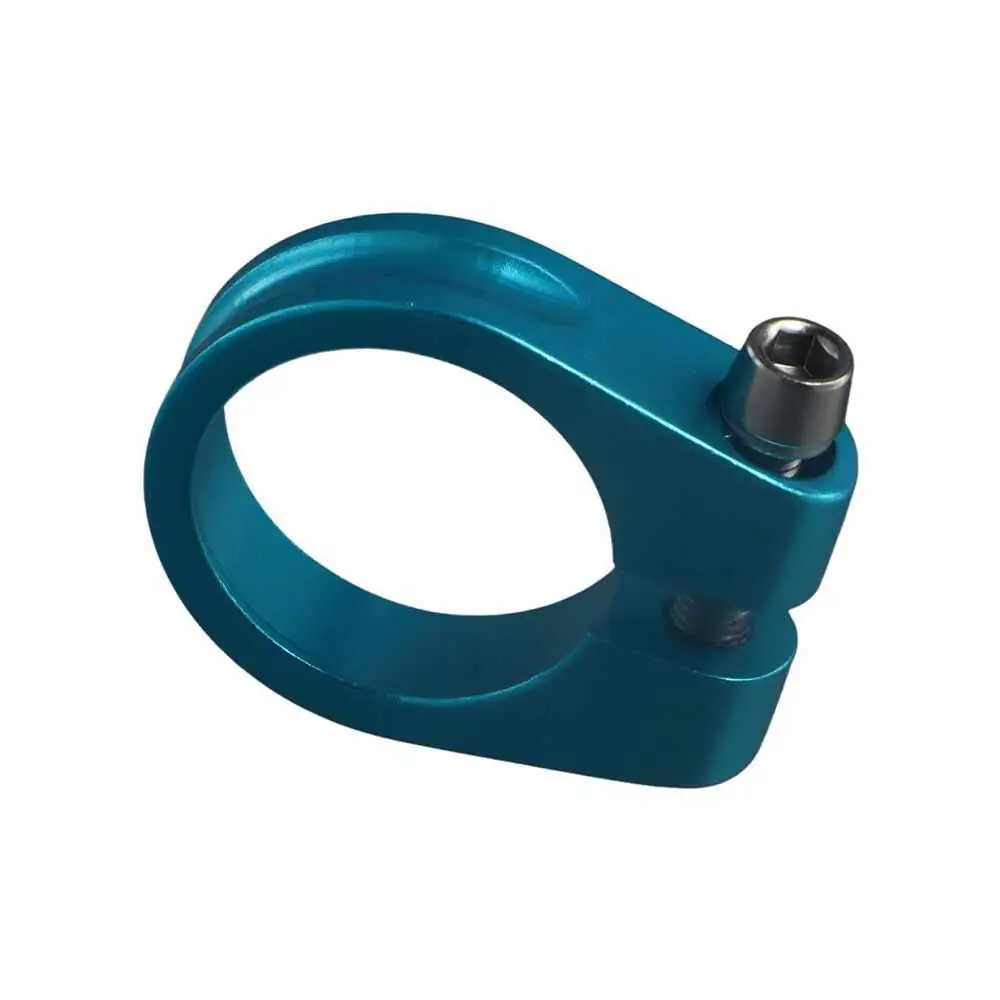 28.6/31.8/34.9mm Bike Seatpost Clamp Aluminum Alloy Super Light Titanium Bike Seat Post Clamp Ultralight Front Derailleur