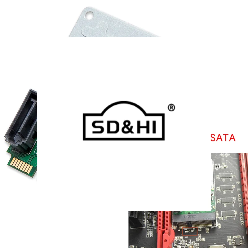 1PC*Mini PCI-E to 2 Ports SATA 3.0 Expansion Adapter PCI-Express Chip Expansion Adapter Card Mini PCIe to dual SATA add on card