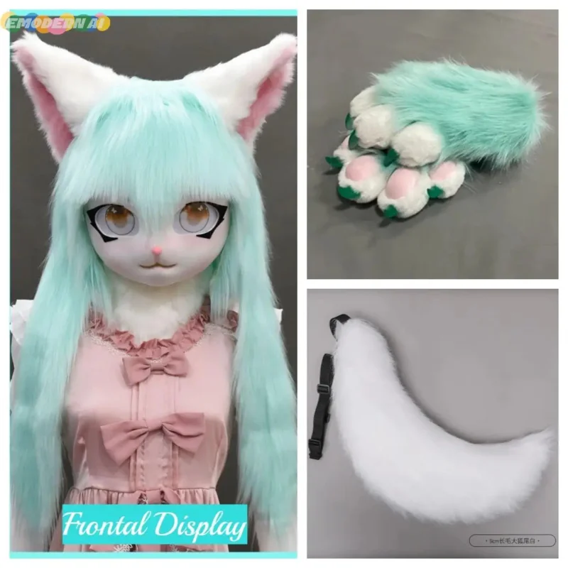 2024 Suits Fursuit Kigurumi Headsets Furry Cosplay Costumes Comiket Furries Rubbit Doll Cat Comiket Furries Doll costumes Animal