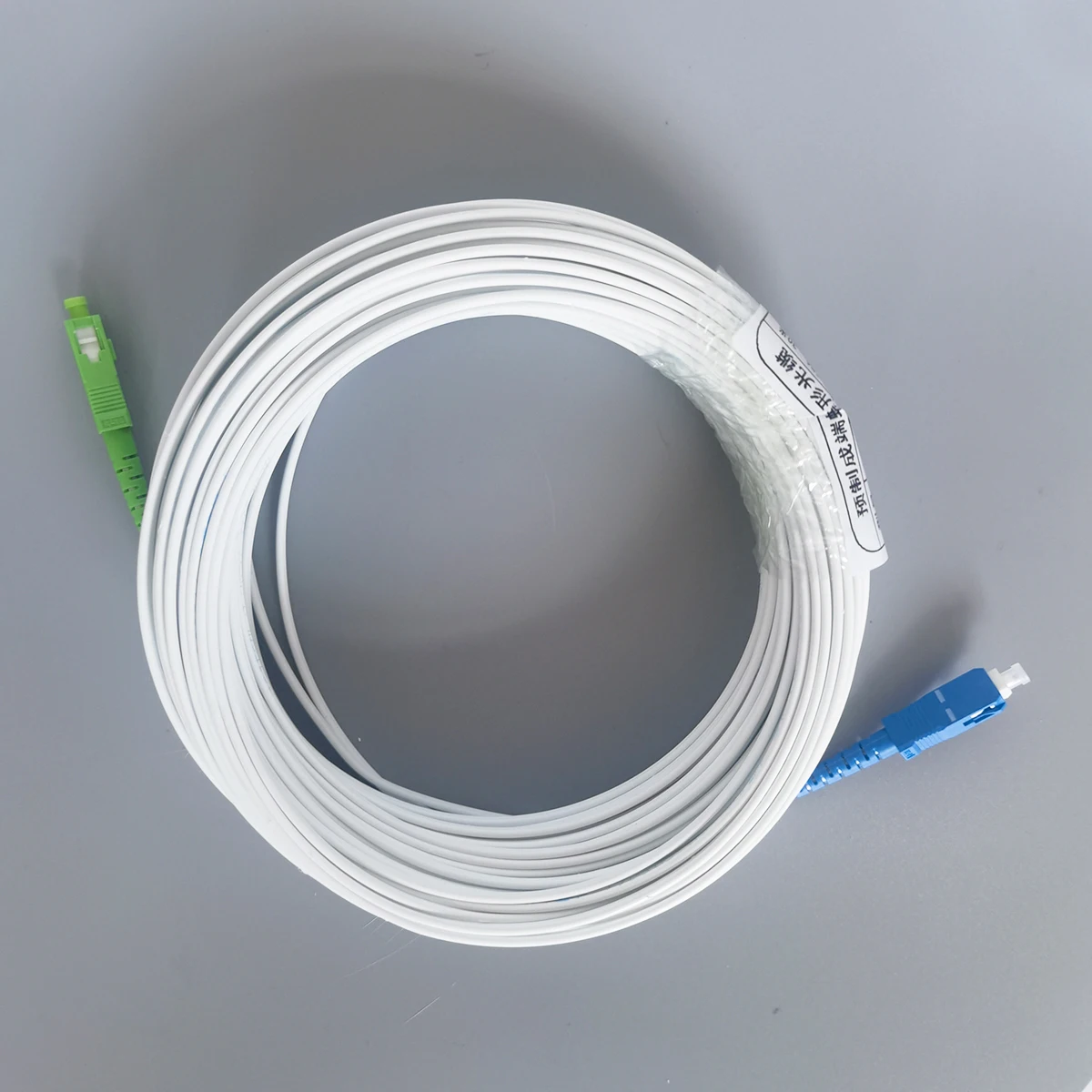 SC/APC-SC/UPC Fiber Optic Drop Extension Cable 10-40Meters Single-Core Single Mode Simplex FTTH Indoor Drop Cable Patch Cord