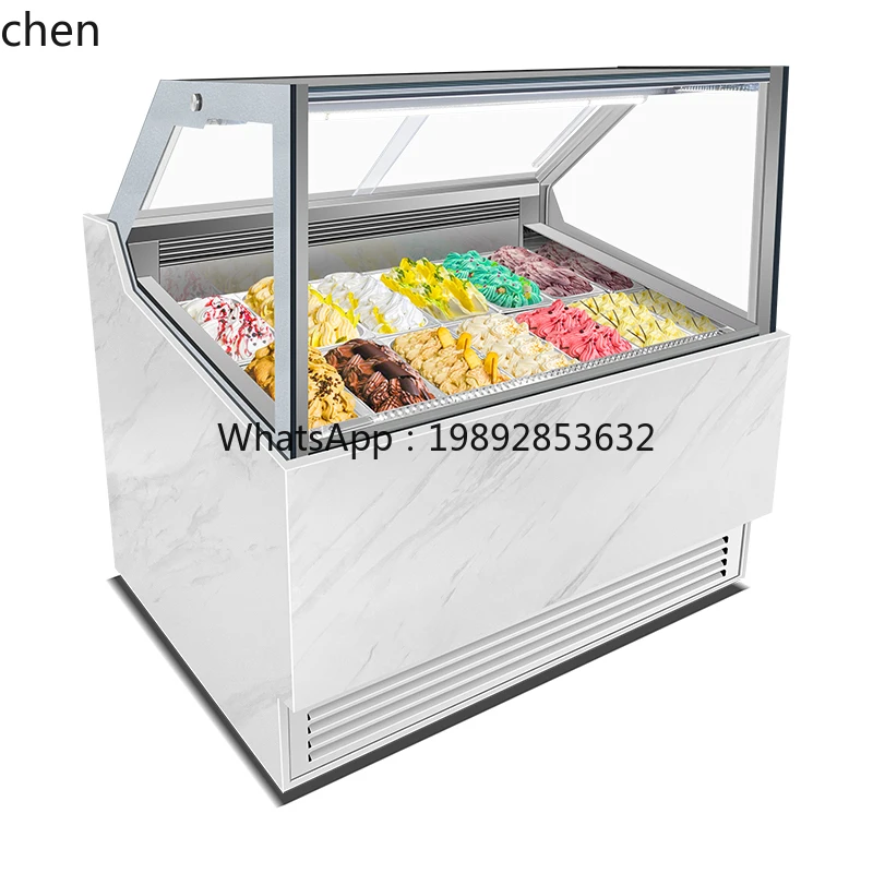 BX  Ice Cream Cabinet Hard Commercial Air-cooled Frozen Ice Cream Popsicle Haagen-Dazs Thick Cut Fried Yogurt Display Cabinet