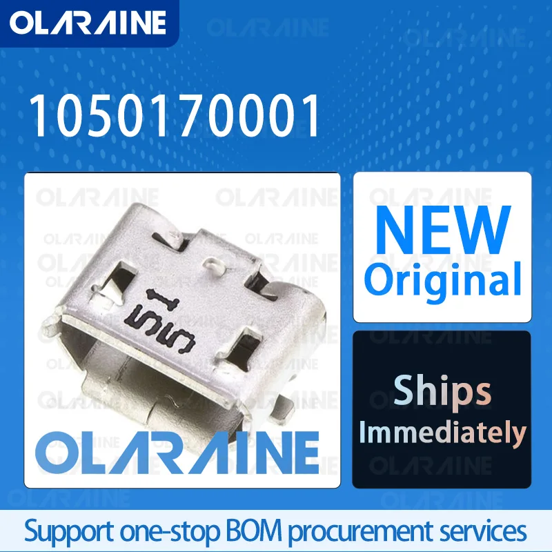 

20/50/100Pcs 1050170001 100% brand new and original IC chip USB connector 5 Contact Current 1.8 A Voltage: 30 VAC