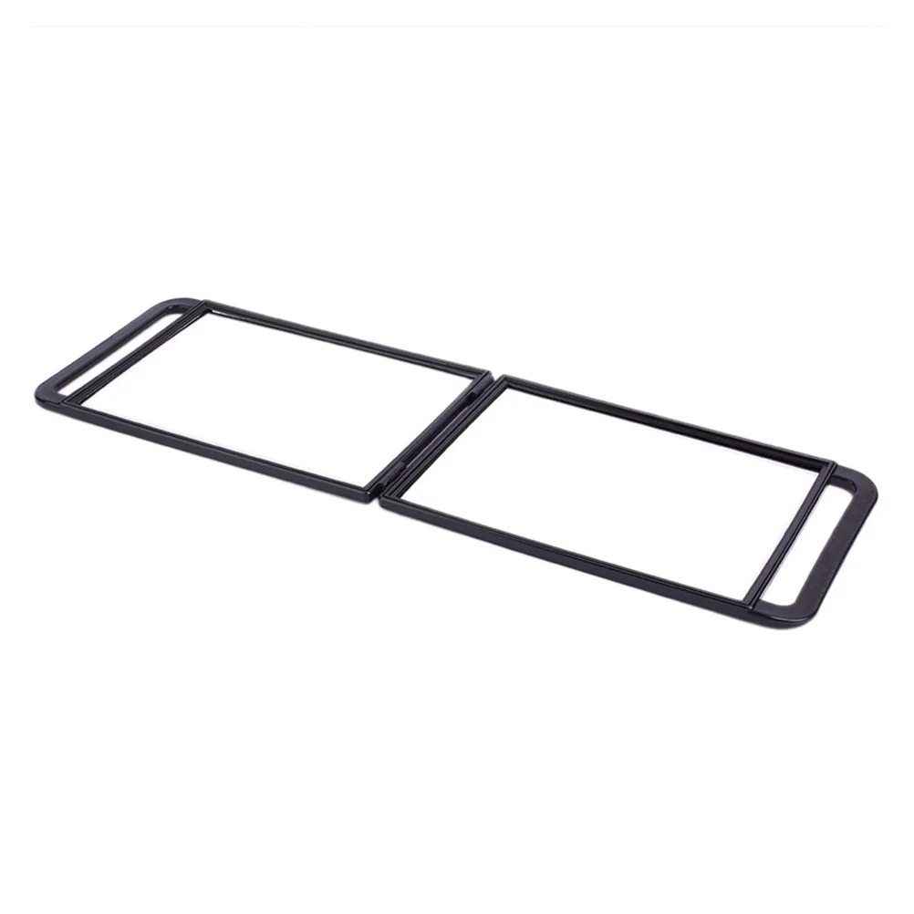 Barber Makeup Mirror Double-Sided Portable Collapsible Design Travel Handheld Rectangular Hair Salon Beauty Mirror