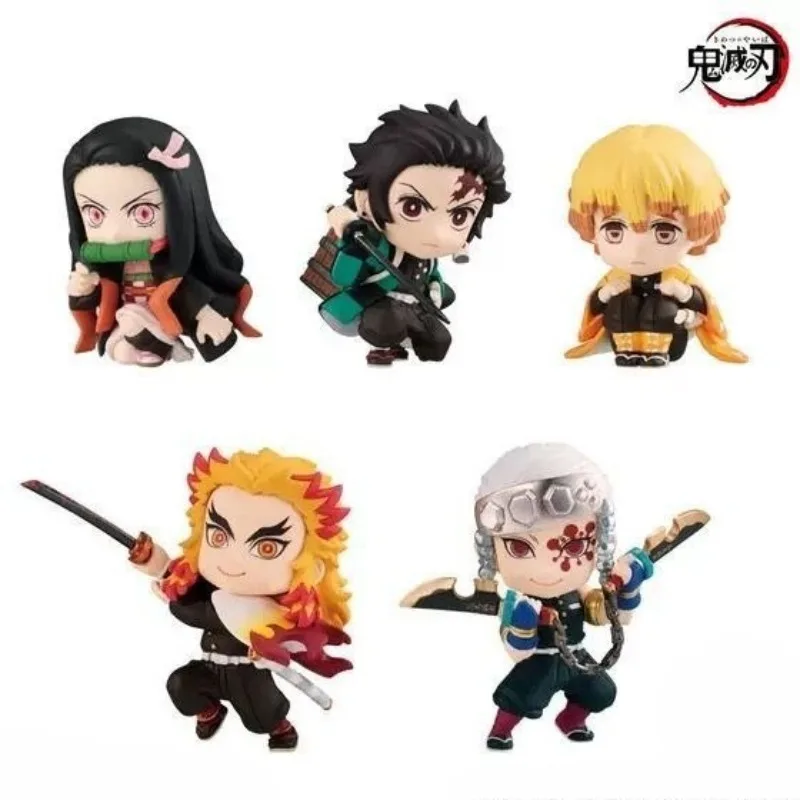 

New Kawaii Demon Slayer: Kimetsu no Yaiba creative anime box egg Nezuko Tanjiro, Zenitsu Zenitsu desktop ornament holiday gift
