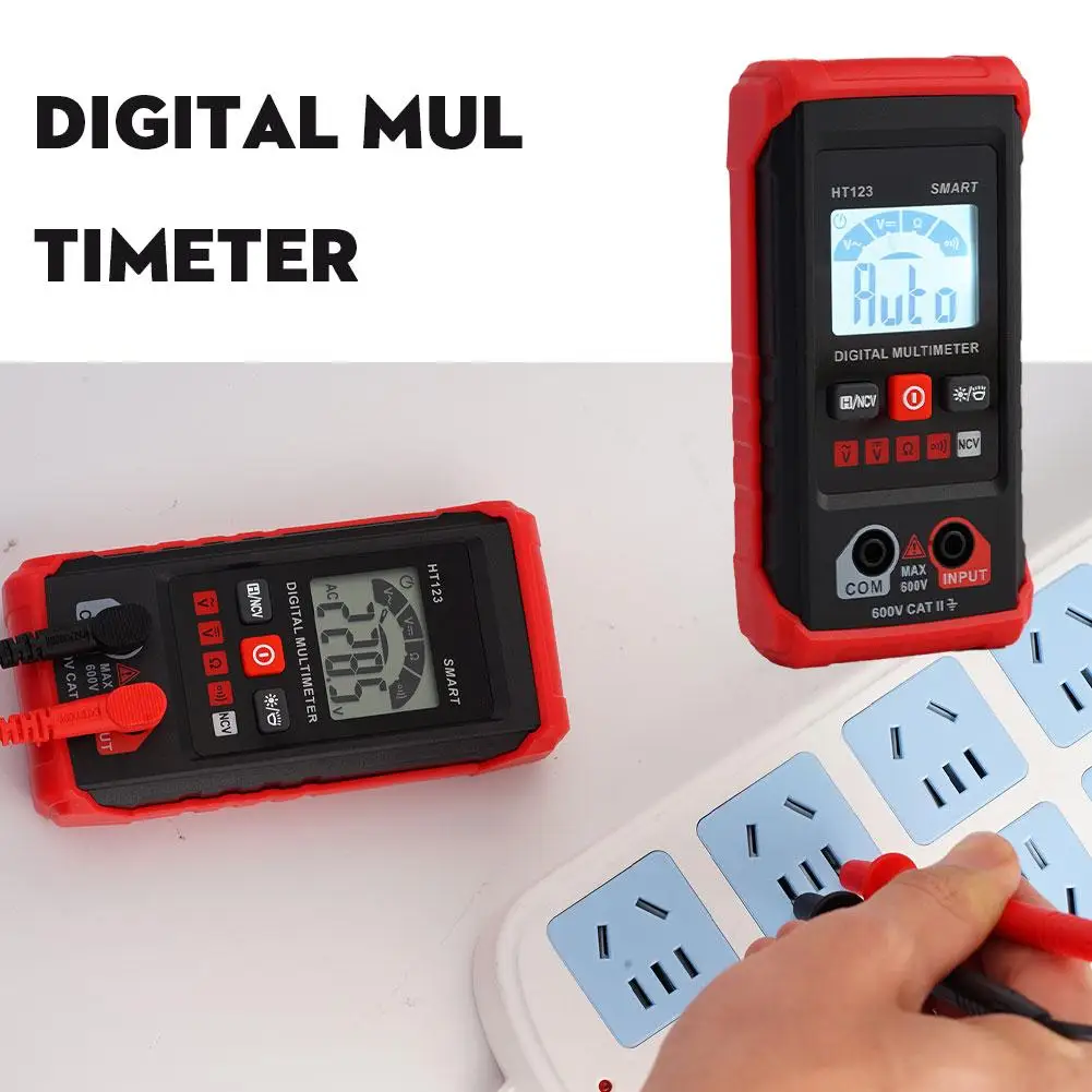 Tm-510 Smart Digital Multimeter 2000 Counts Automatic Electrical Tester Digital Multimeter Contact Circuit Voltage Non Test R9G5