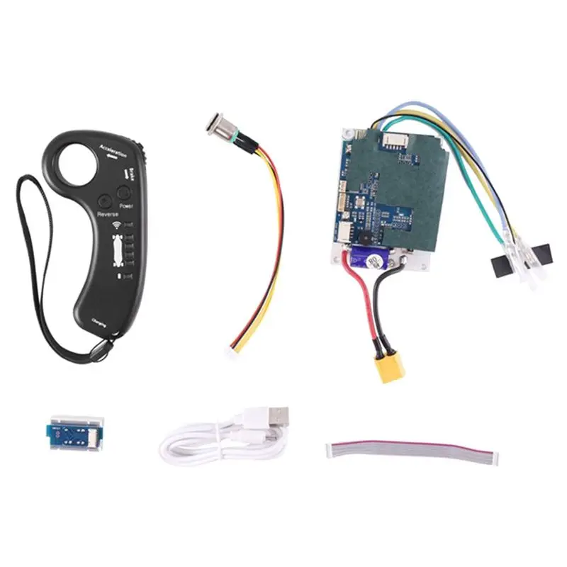 

A99I-For Electric Skateboard Single Drive Belt Motor Controller Set Longboard ESC Scooter Mainboard With Remote Control Replacem