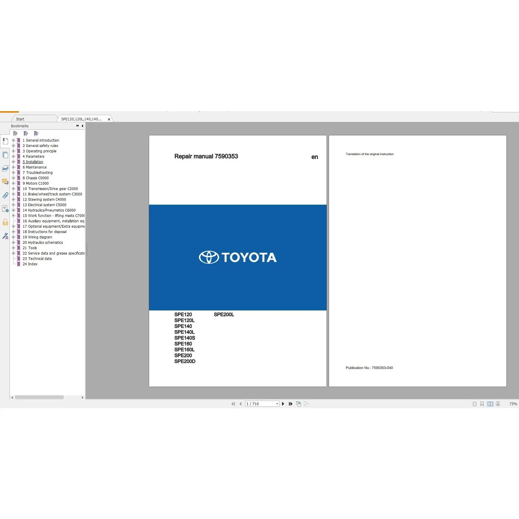 BT and For Toyota Forklift Service & Parts Manual Full Collection 2022 DVD 15.78GB PDF