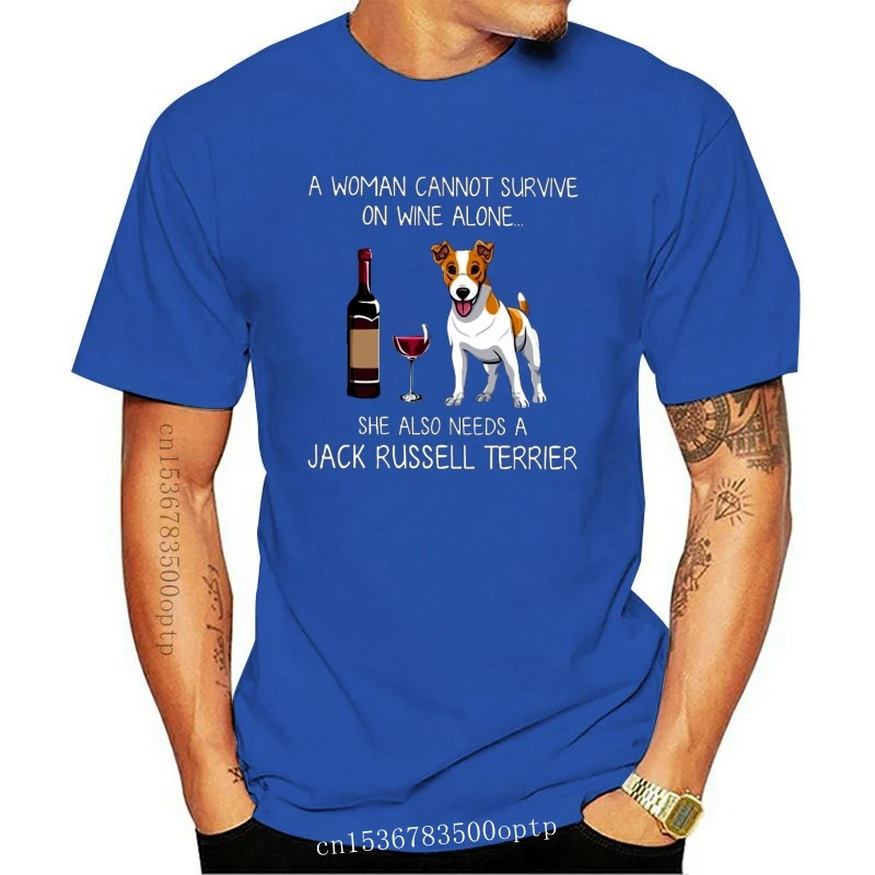 Mens Clothes Wine And Jack Russell