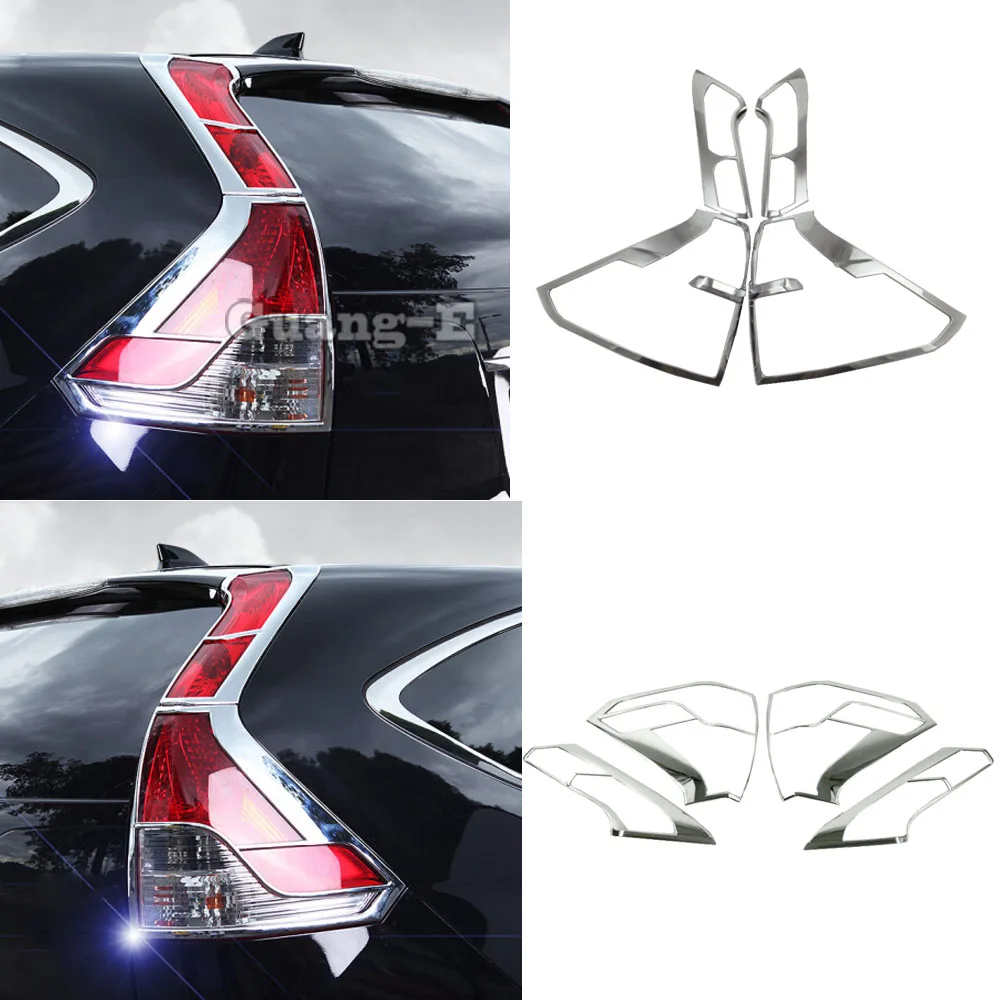 

Стайлинг автомобиля ABS хромированная отделка задний фонарь задняя рамка крышка лампы молдинг 4 шт. для Honda CRV CR-V 2012 2013 2014 2015 2016