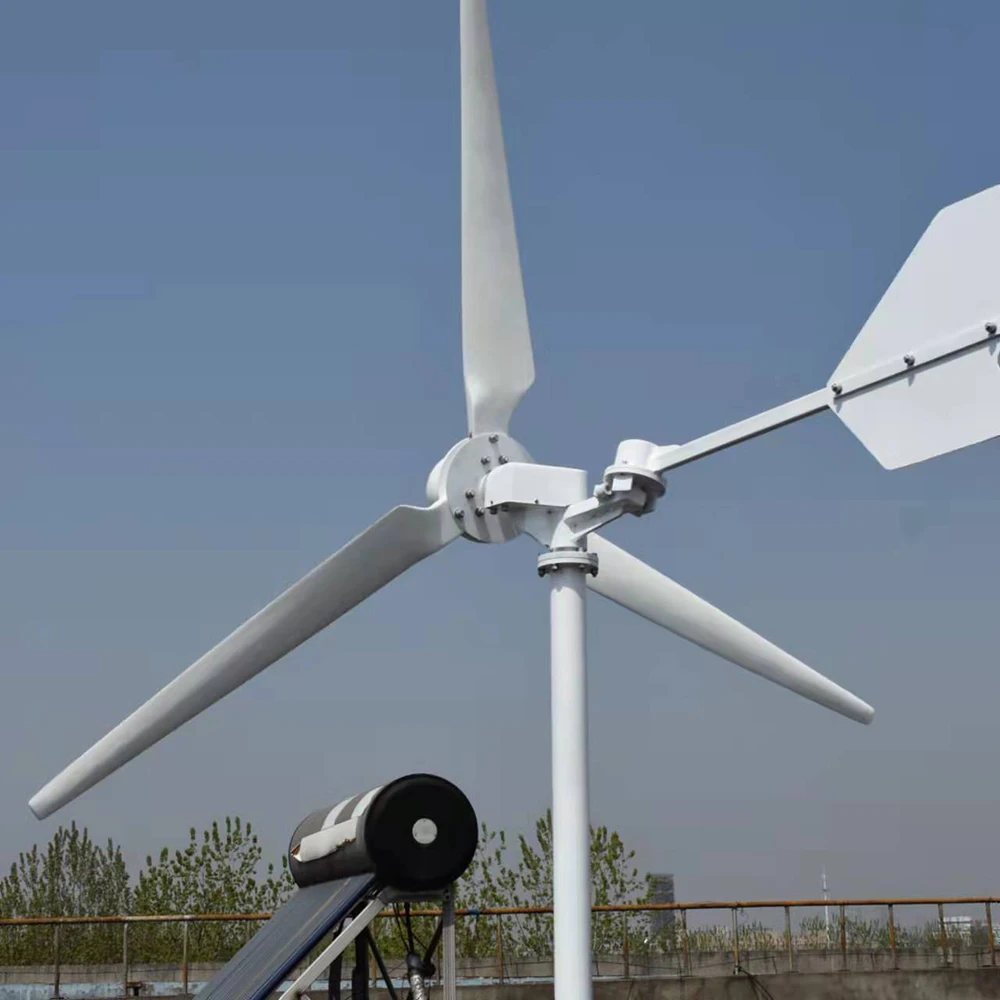 

15KW 12KW 10KW 96V 120V 220V Horizontal Axis Wind Turbine New Energy Low Speed Start Low Noise High Efficiency With MPPT Hybrid