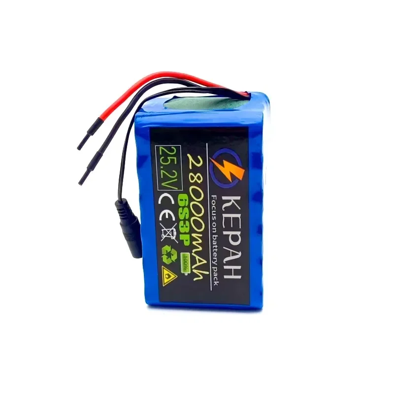 25.2V 28,0ah 6 s3p 18650 bateria litowa 25.2V 28000mAh wytrzymała/bezpłatny transport akumulatora litowo-jonowego