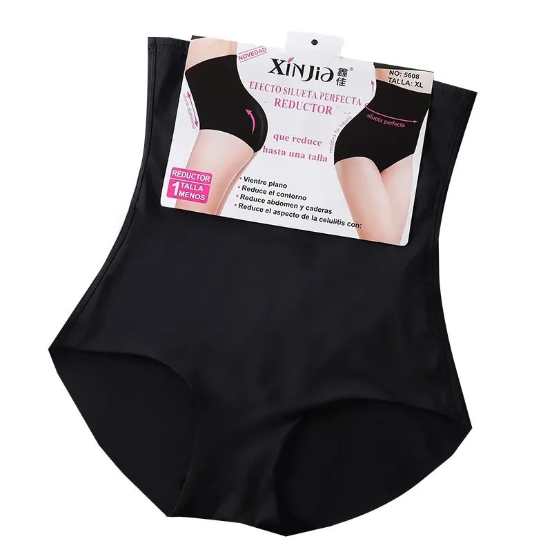 Shapewear emagrecimento barriga seda gelo para mulheres, cintura alta e elevação do quadril, cinto pós-parto, cuecas cuecas