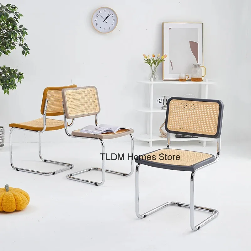 Restaurant Chair Simulation Rattan Chair Plastic Hollow Restaurant Family Living Room Leisure Computer Reception Office Outdoor