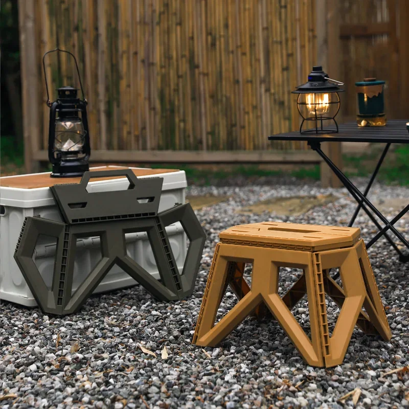 Comfortable Outdoor Camping Small Folding Stool Simple Adult Small Bench Camping Portable Plastic Stool Fishing Stool Mazar