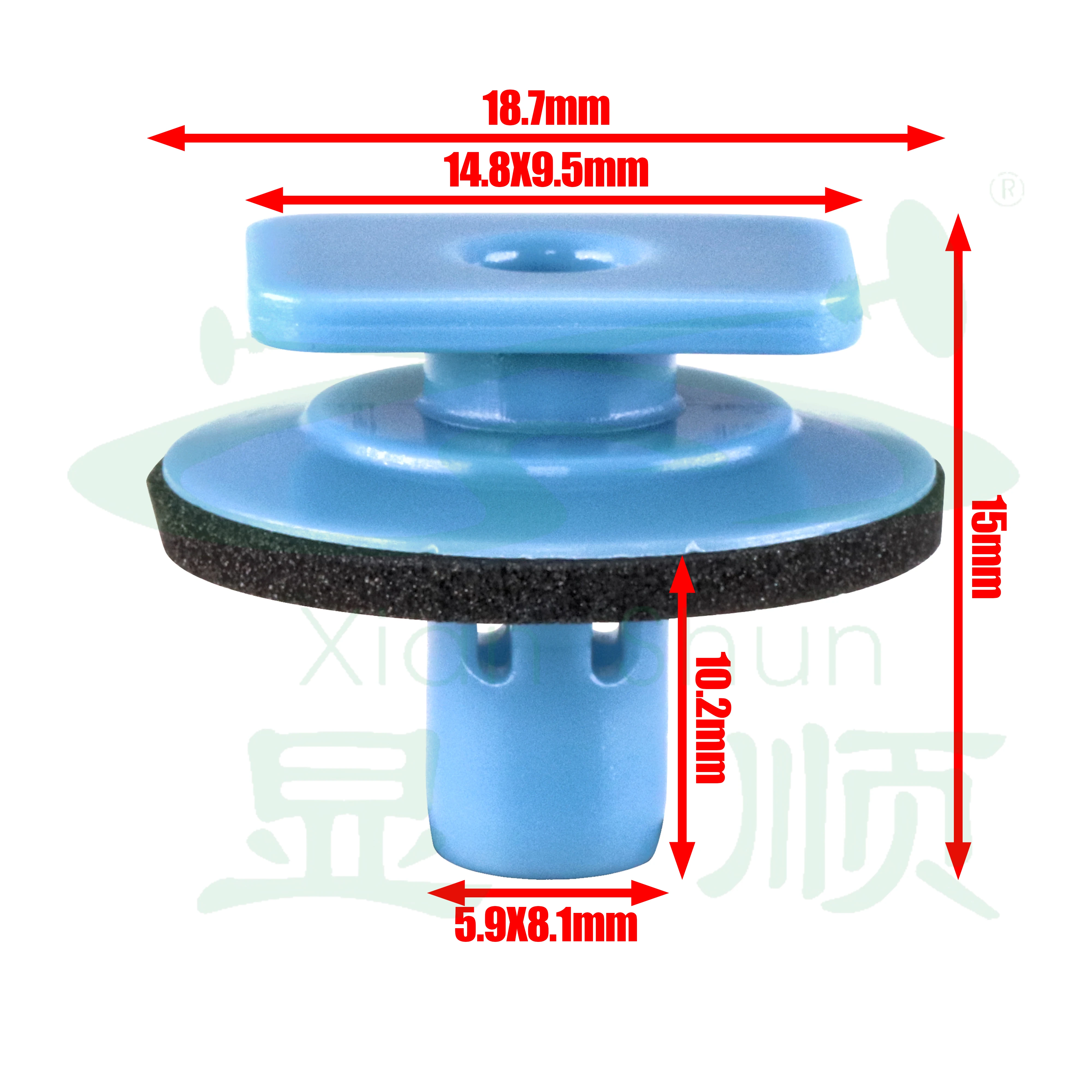 10/20/50Pcs Blue POM Liftgate Interior Replacement Parts Car Fastening Clips Car Accessories For Nissan 909901KA0B